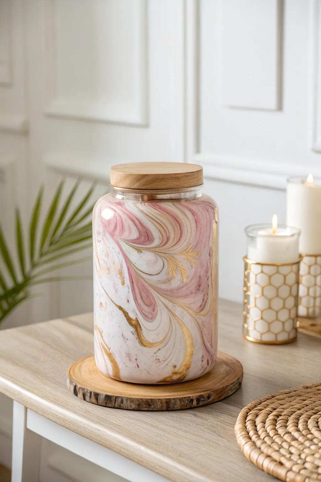 Heighten your Valentine's Day aesthetic through a gorgeously marbled artistry container&mdash;where straightforwardness converges with arresting craftsmanship.