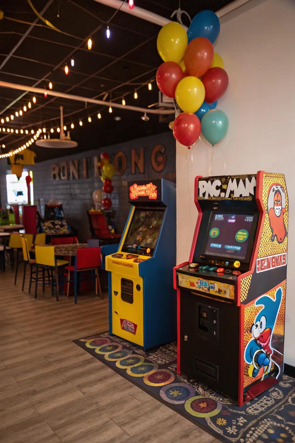 A venerable arcade alcove revitalizes classic gaming amusement.