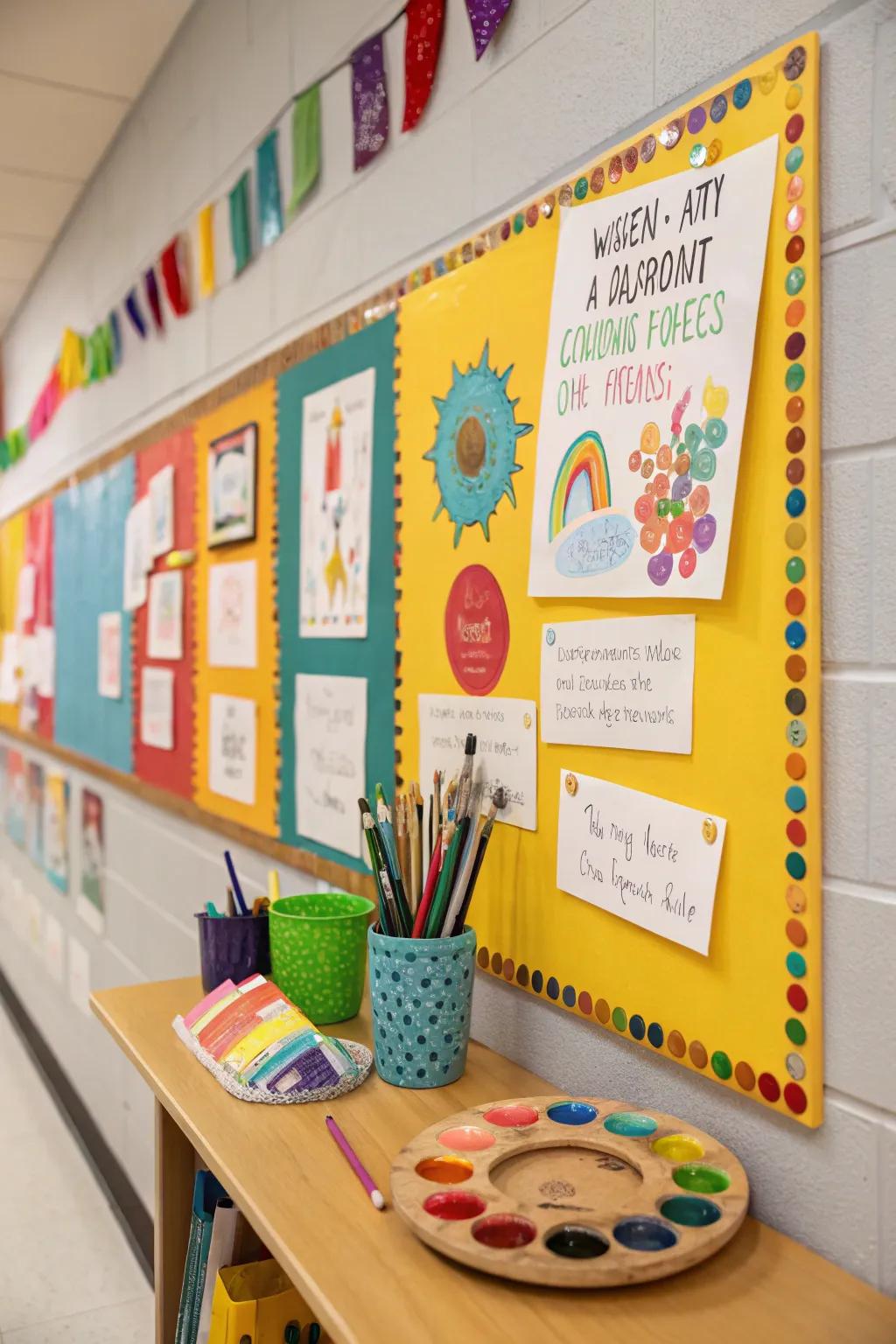 An art-themed board to inspire innovation and self-expression.