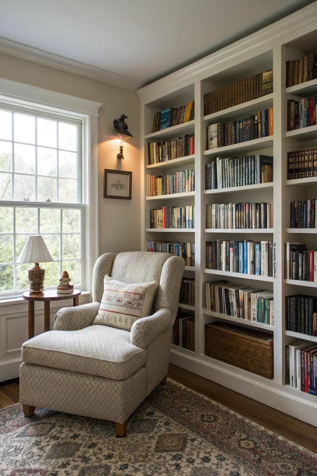 Lose yourself in a personal library.
