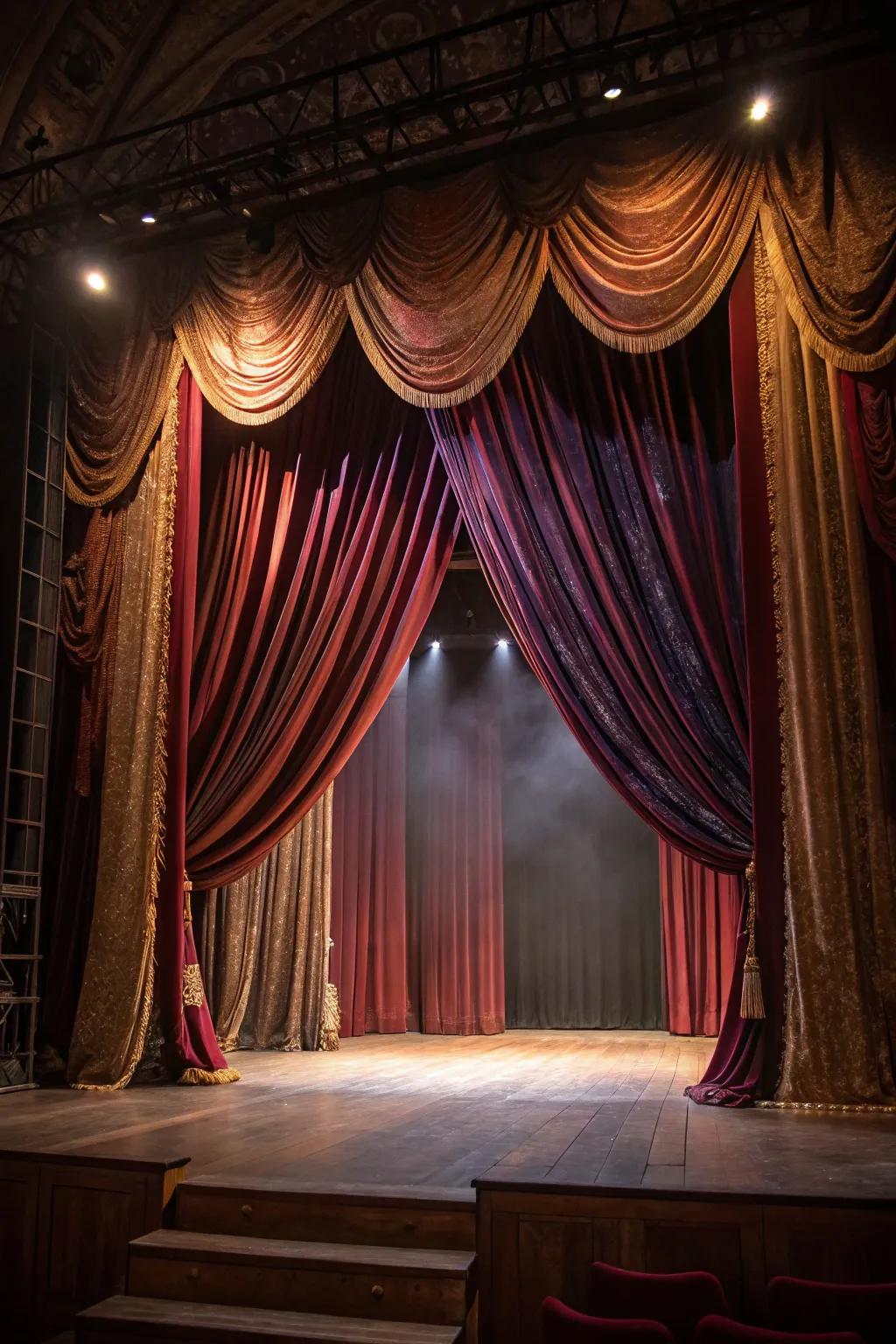Theatrical tapestry invokes elegance and drama onstage.