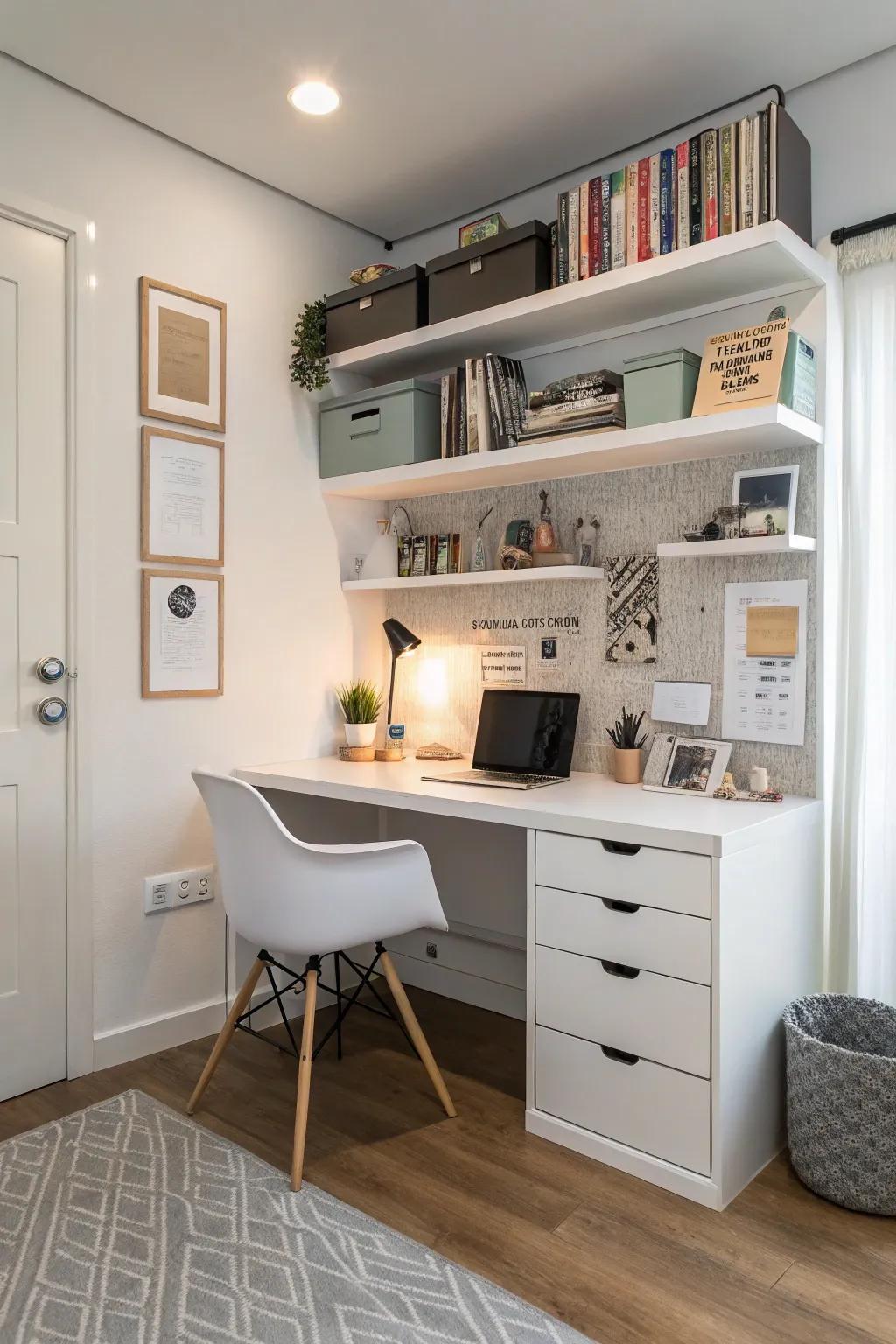 A designated work space can develop both function and inspiration inside your studio.