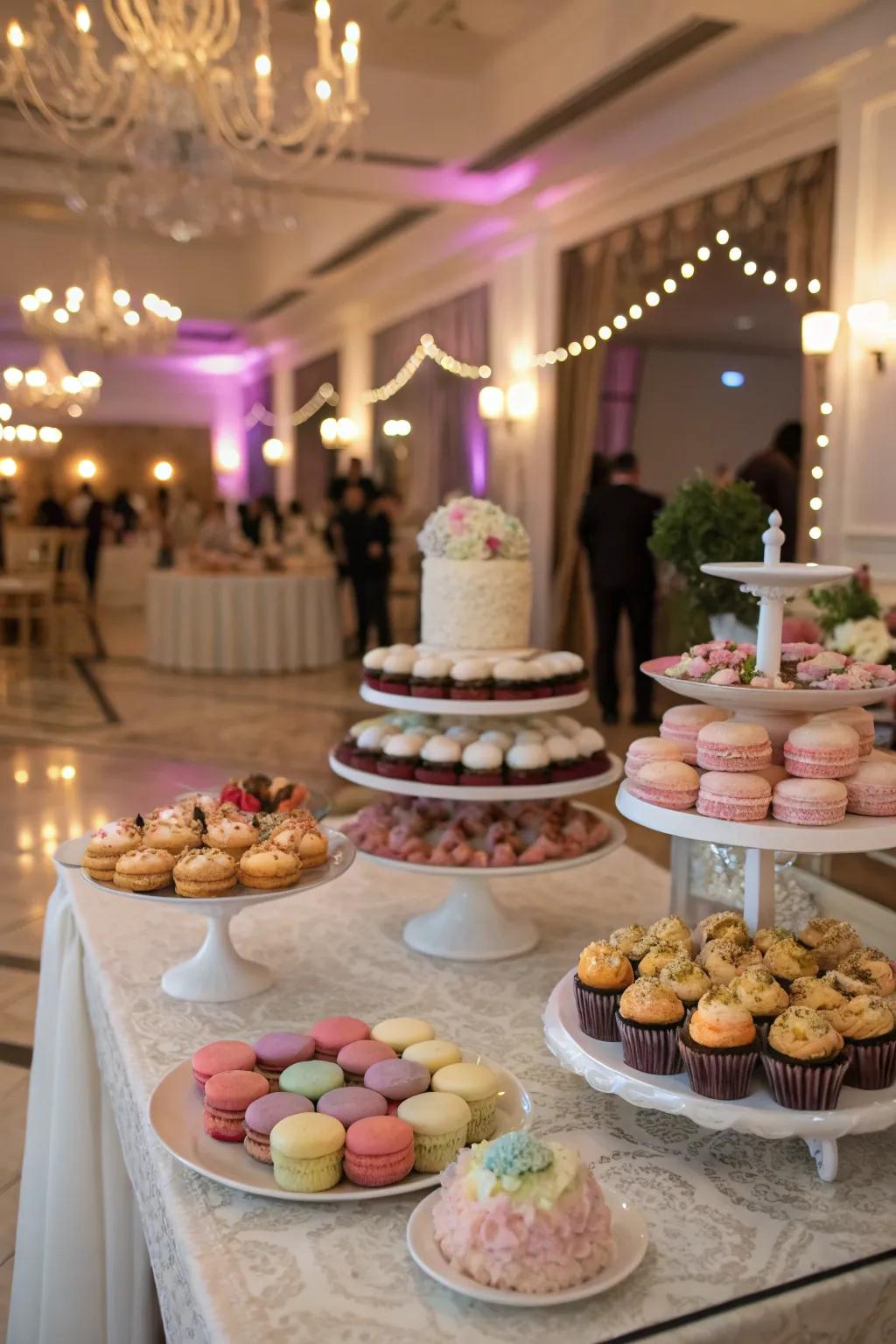 A treat emporium delivers a delightful substitute to customary marriage desserts.