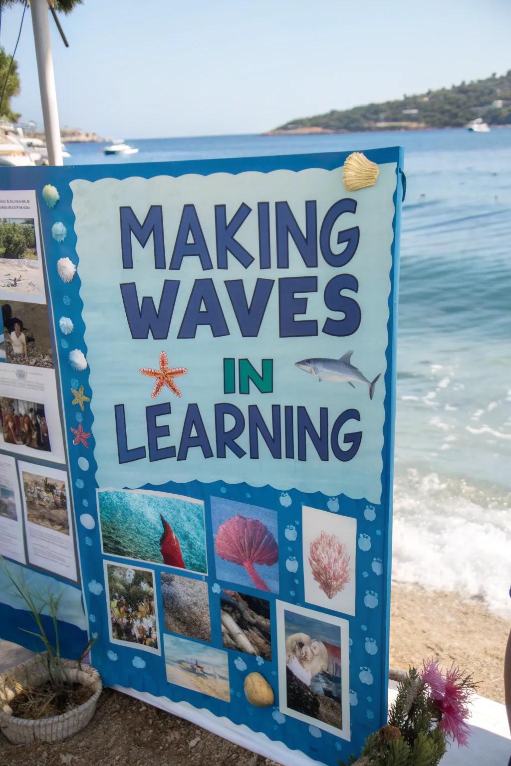 An ocean-inspired design to enhance engagement.