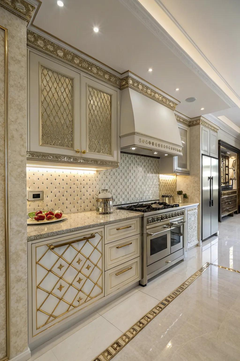 Sophisticated prestige with steel trims.