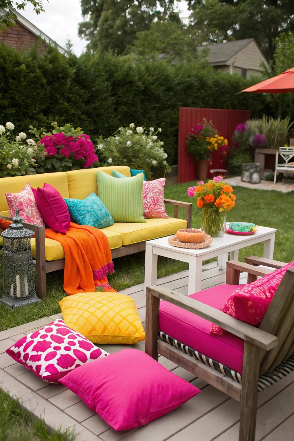 Strong colors energize and liven up your space.