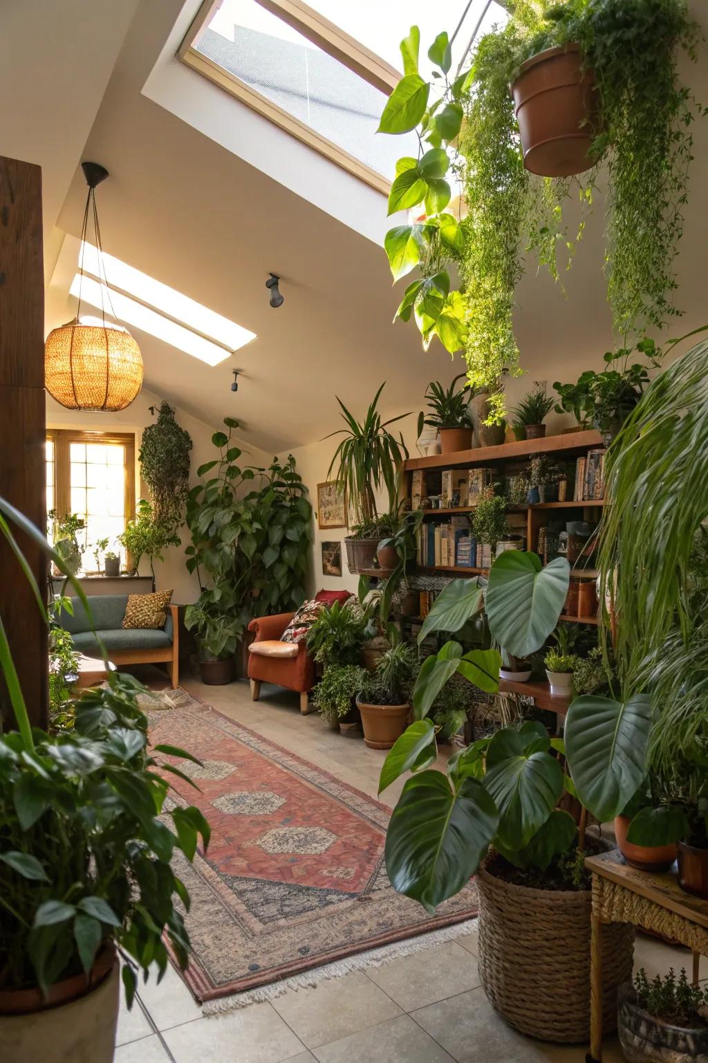 Vegetation contributes a natural impression to indoor spaces.