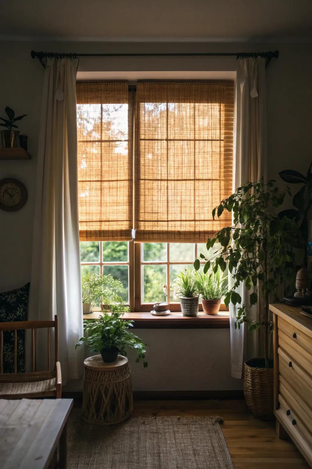 Natural materials add warmth and a touch of nature.