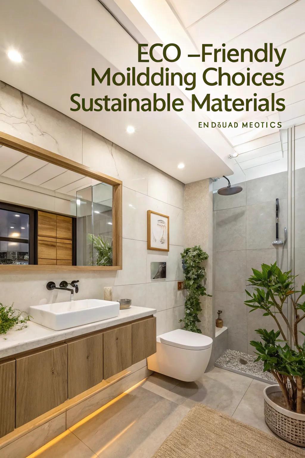 Eco-conscious materials mirror sustainable living.