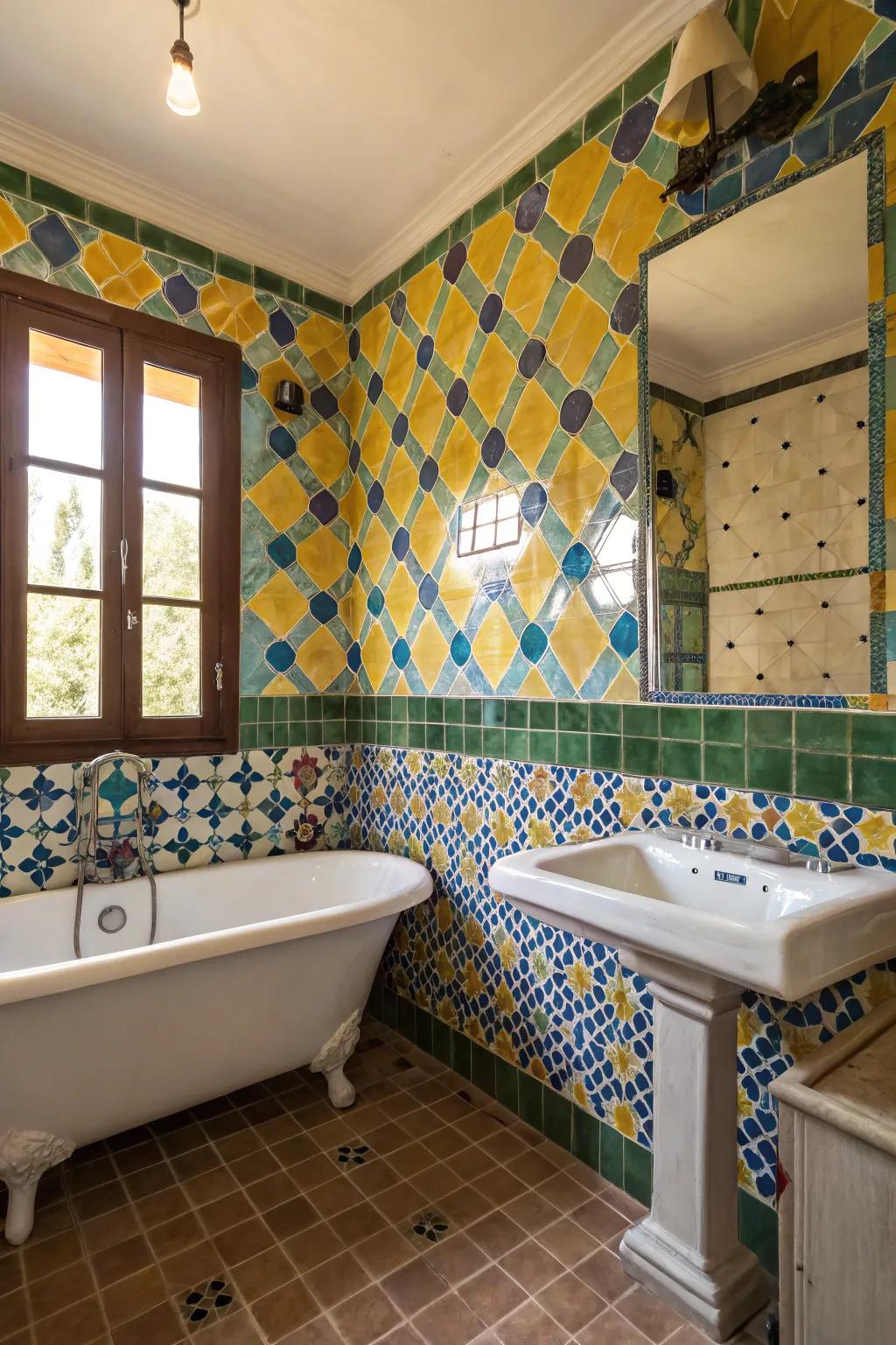 Handcrafted beauty using traditional unique panels.