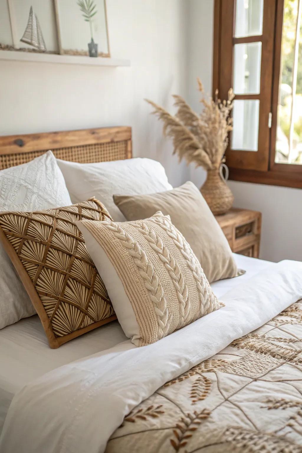 Environmentally friendly pillows as a beautiful and conscious choice.