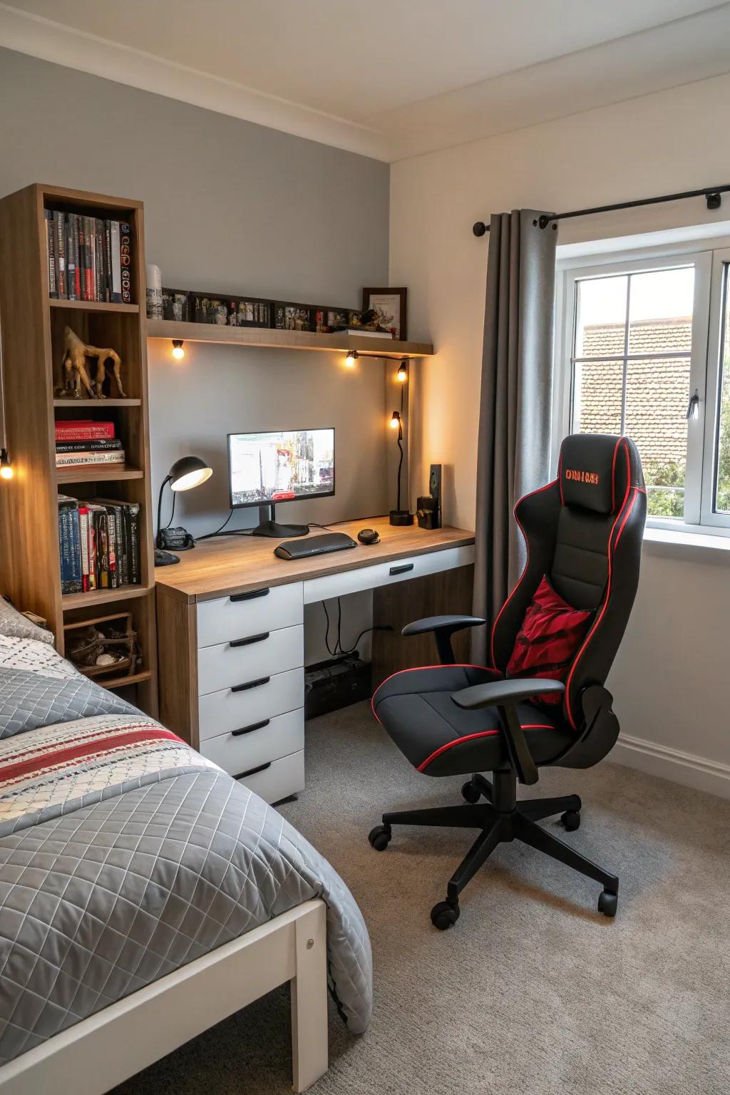 Furniture saves space and does different things.