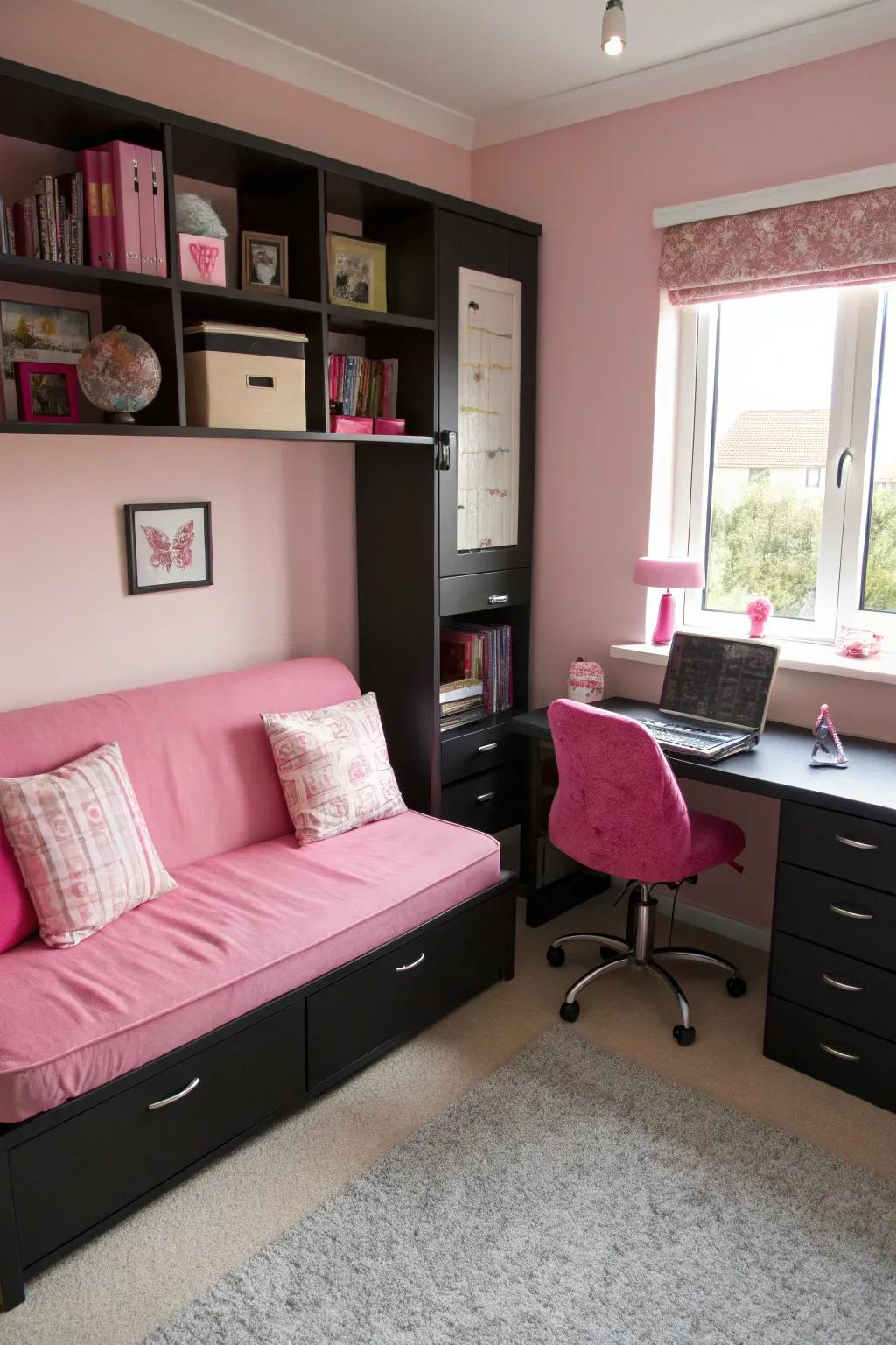 Multi-purpose furniture maximizes space without sacrificing style.
