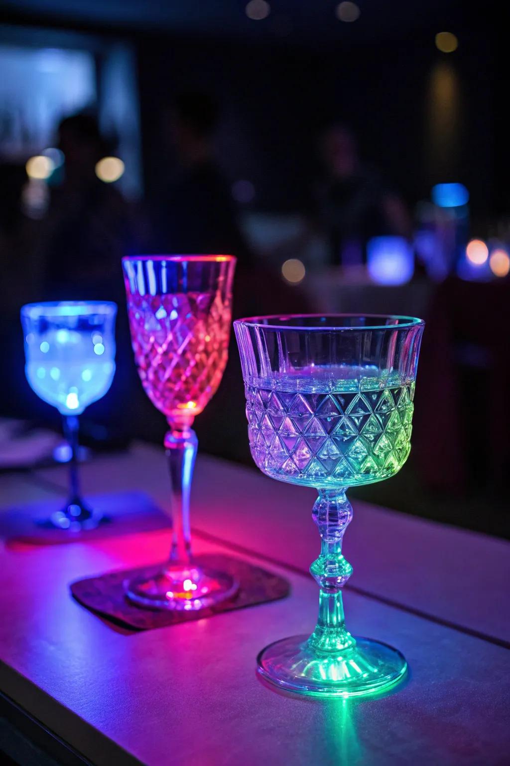 Shimmering glassware adds elegance to your gatherings.