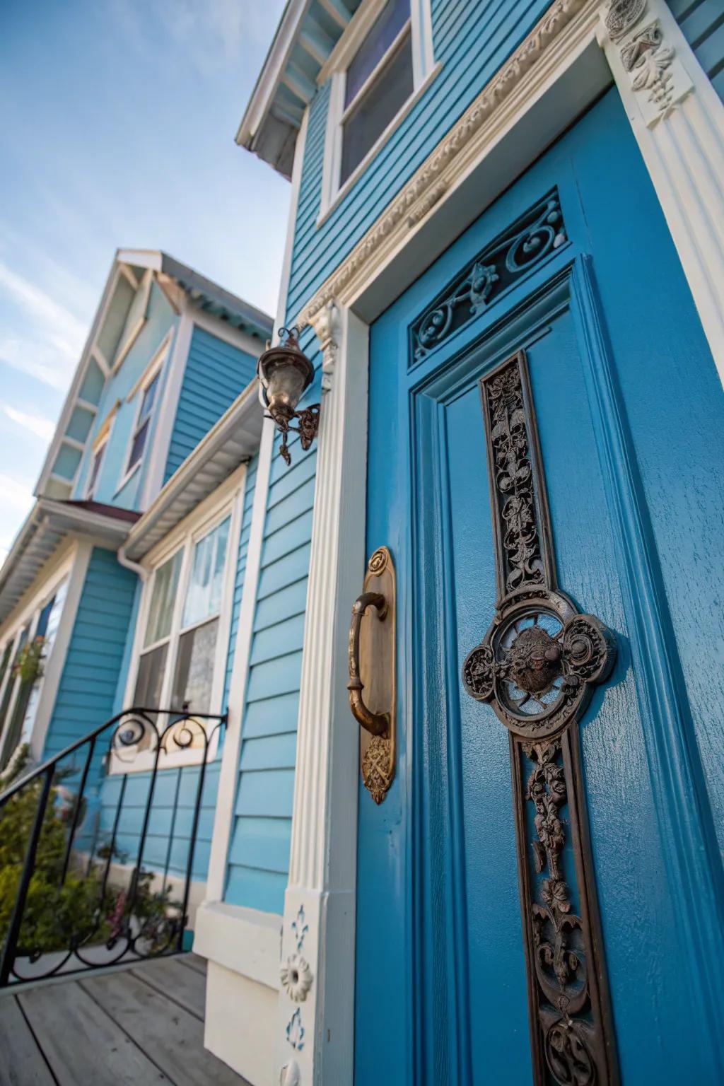 Unique entrance pulls add personality to your home’s exterior.