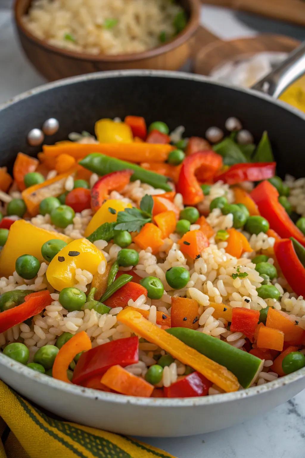 Have a nutritious start with a grain and green scramble.