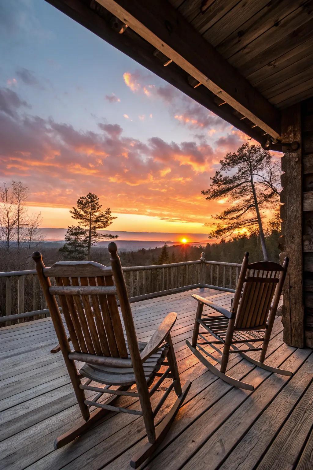 <strong><em>Rocking chairs</em></strong> beckoning repose and nostalgia.” loading=”lazy” class=”pimg”>
	</picture><figcaption><strong><em>Rocking chairs</em></strong> beckoning repose and nostalgia.</figcaption></figure>
<p>Position some classic <strong><em>rocking chairs</em></strong> for a charming and comfy seating preference. They’re fitting for idle afternoons expended rocking away with a favorable tome.</p>
<h3>Explore these options:</h3>
<ul class=