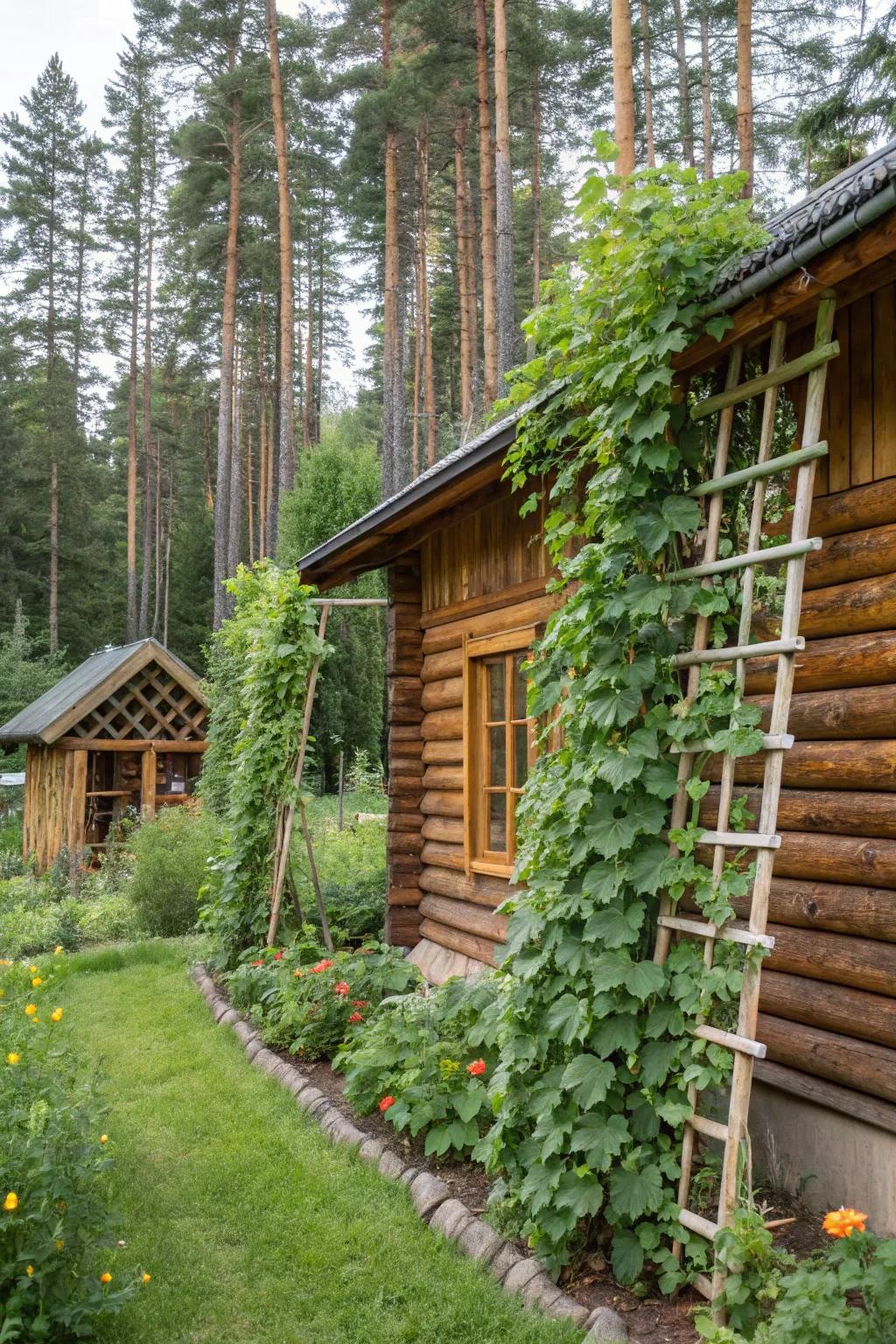 Vertical gardening adds depth and visual interest to your space.