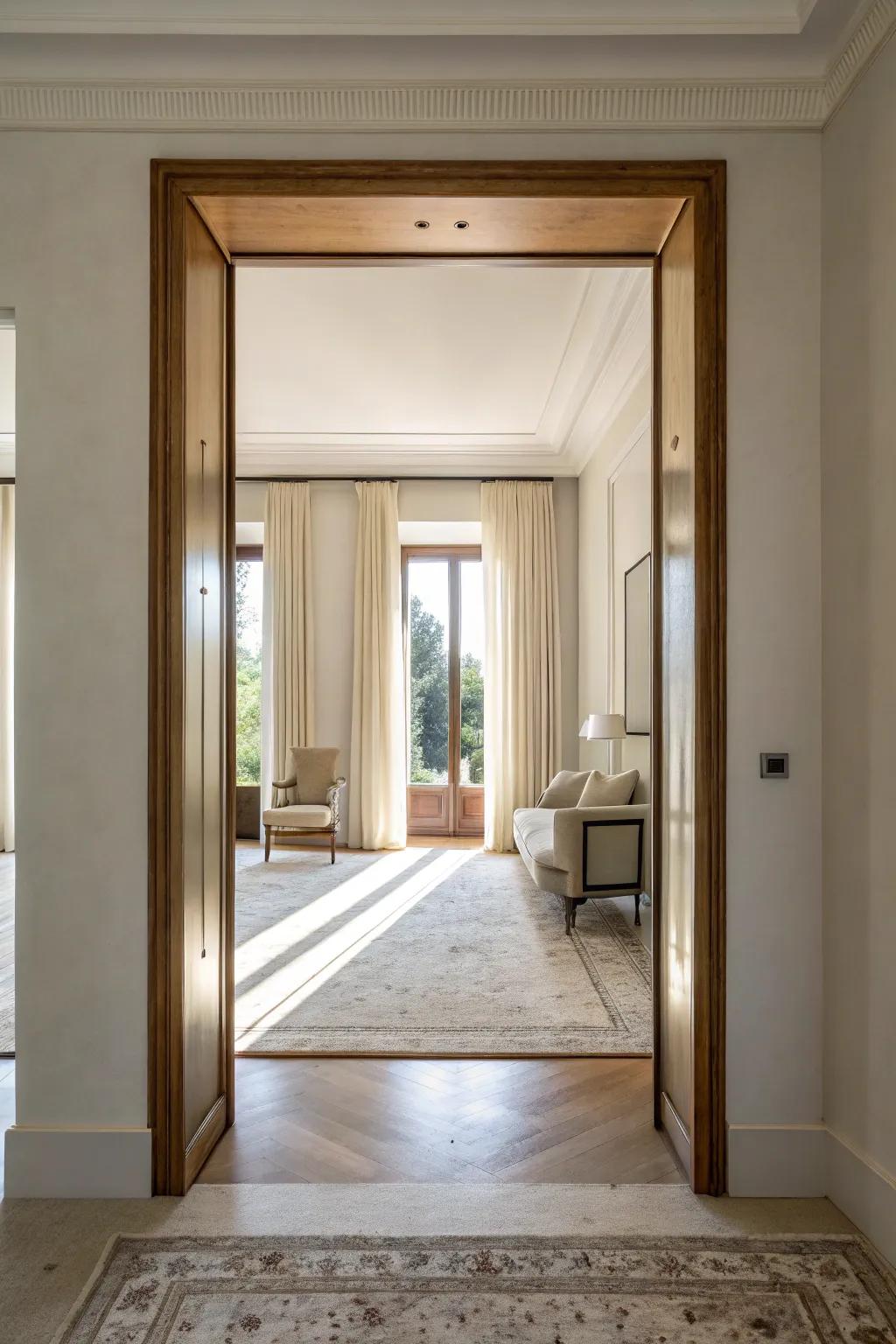 Brighten your home using reflective surfaces.