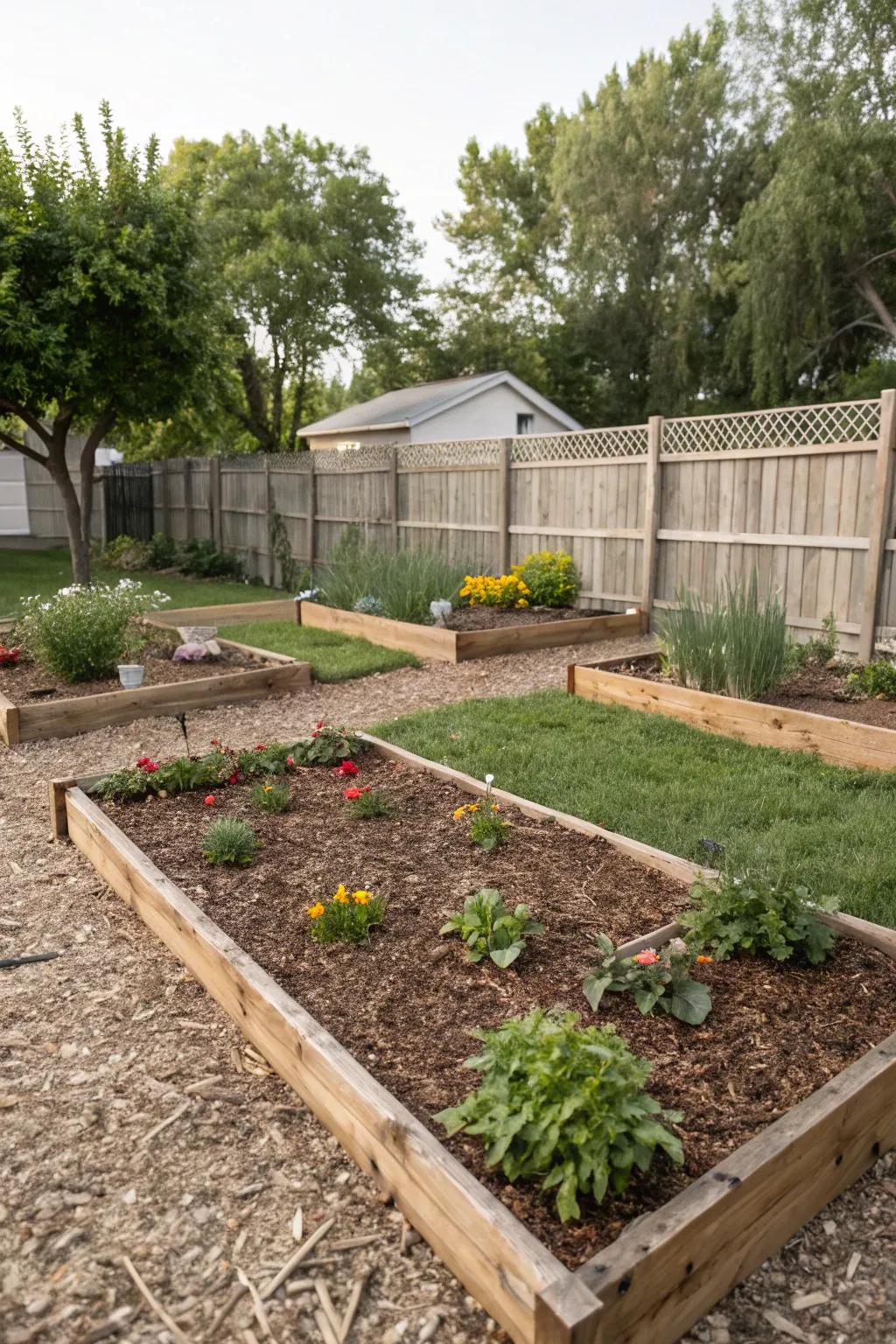 Mulch delivers an organized and nurturing atmosphere for plants.