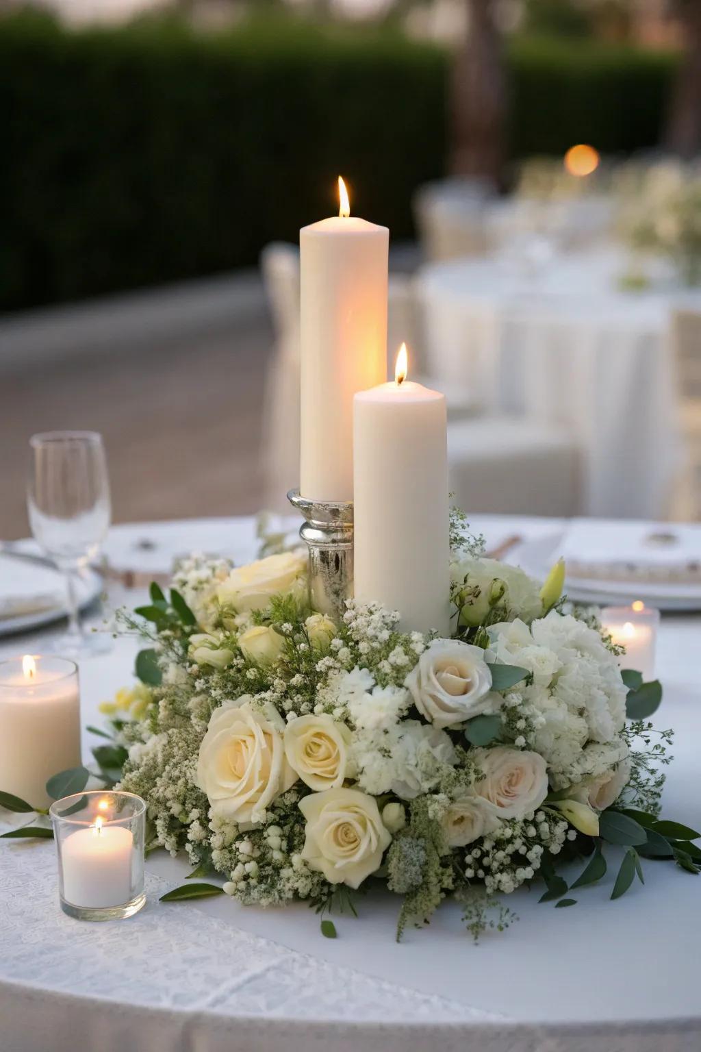 Winter whites bring a serene and sophisticated touch.