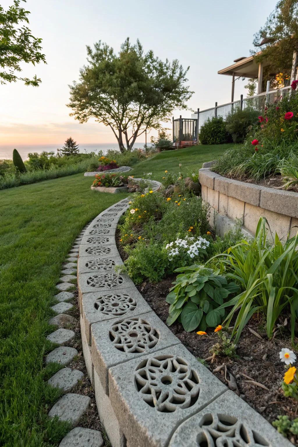 Reclaimed concrete delivers eco-friendly, creative layouts.