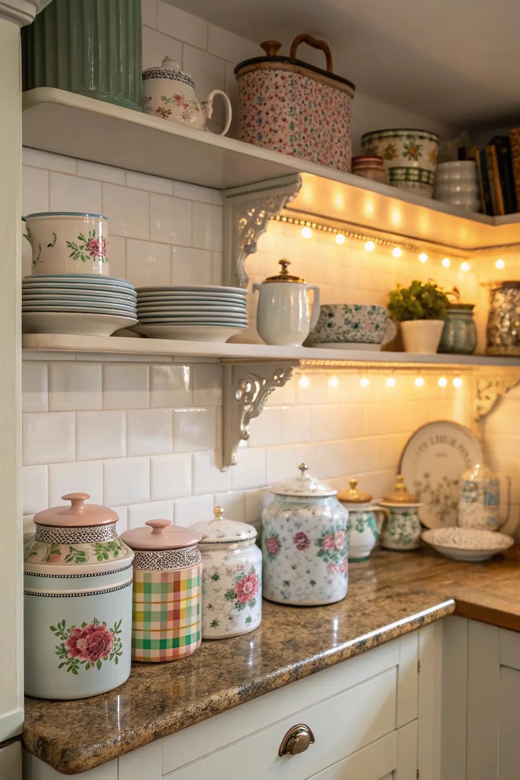 Classic nostalgia on surfaces tells a story and adds character.