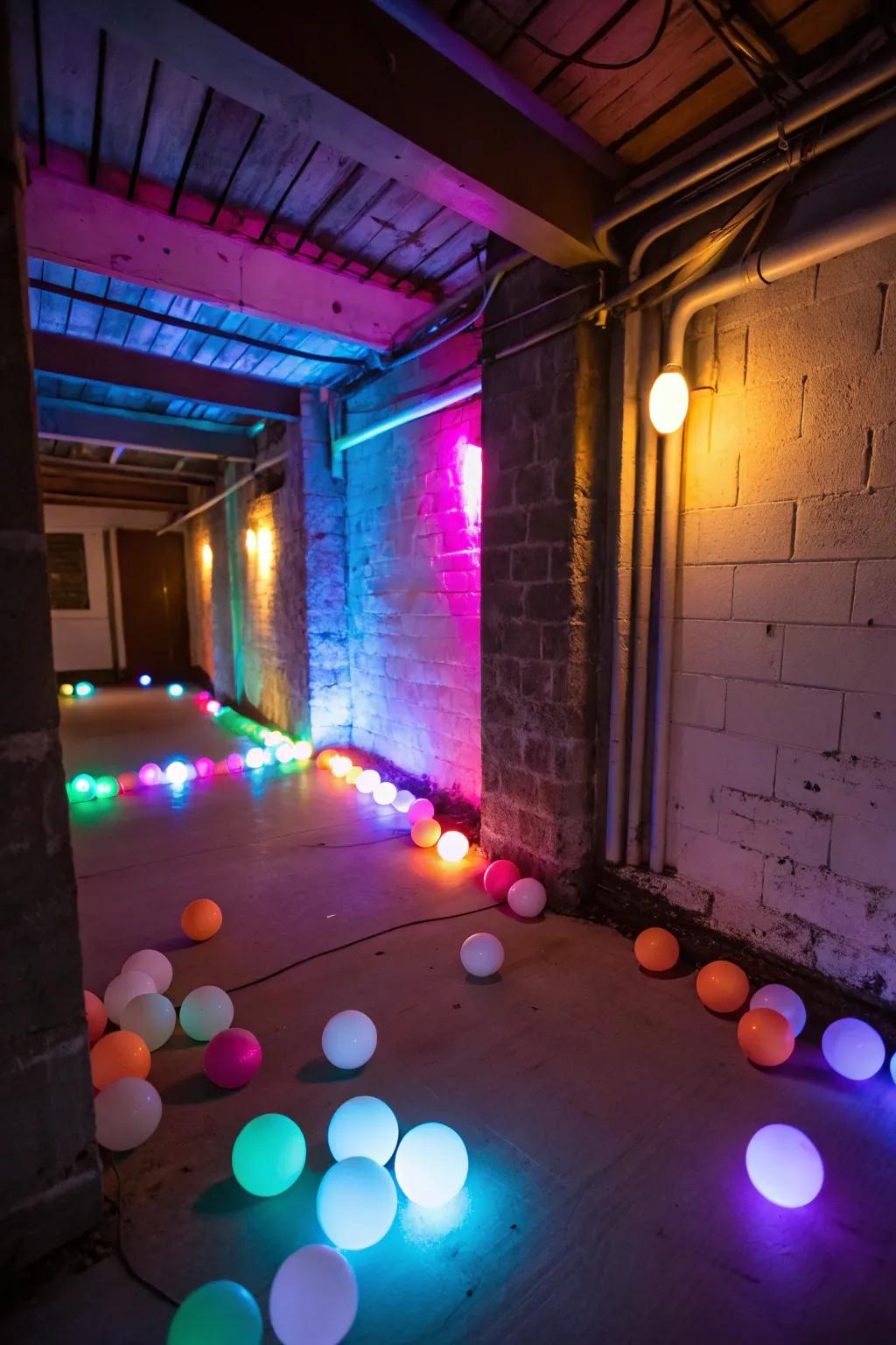 Add color and personality with LED bulbs.