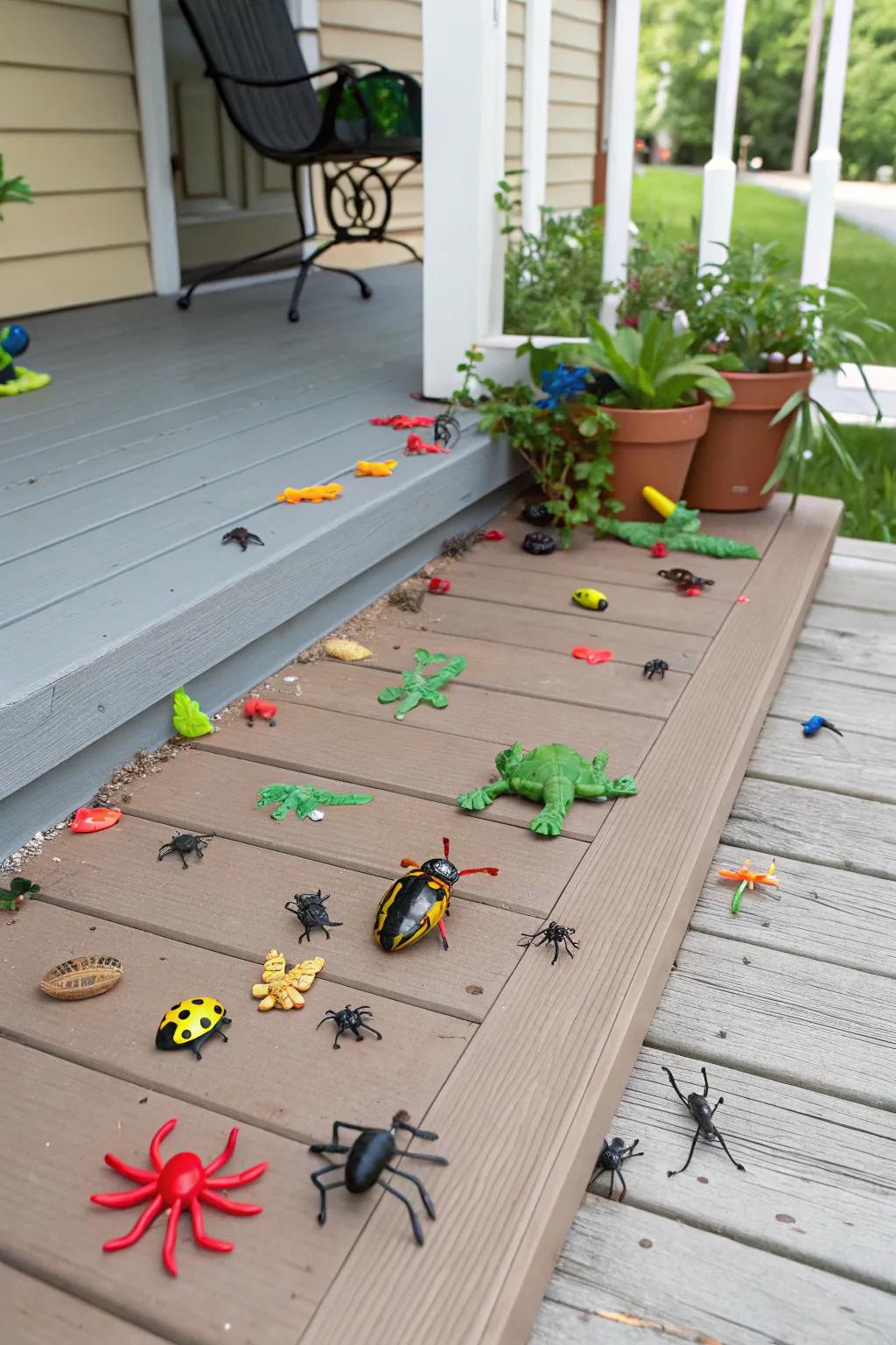 Creepy crawlers add to the eerie atmosphere.