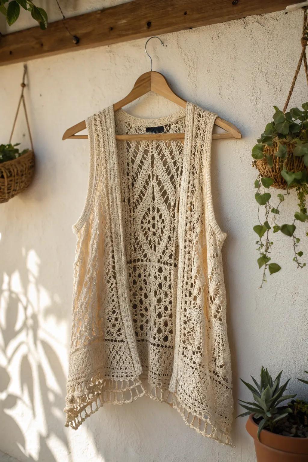 Spruce up your style with the elegance of a stitchwork tunic vest, perfect for layering and showcasing simplicity.