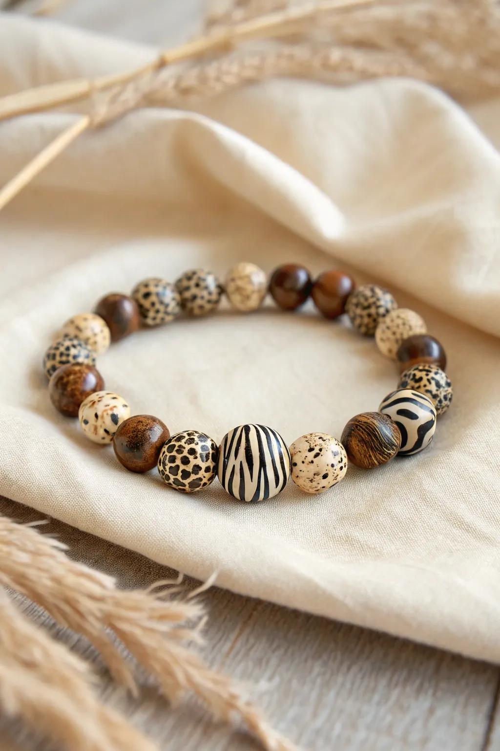 Showcase your wild sophistication with untamed pattern bead bracelets, where bold designs meet minimalist beauty.