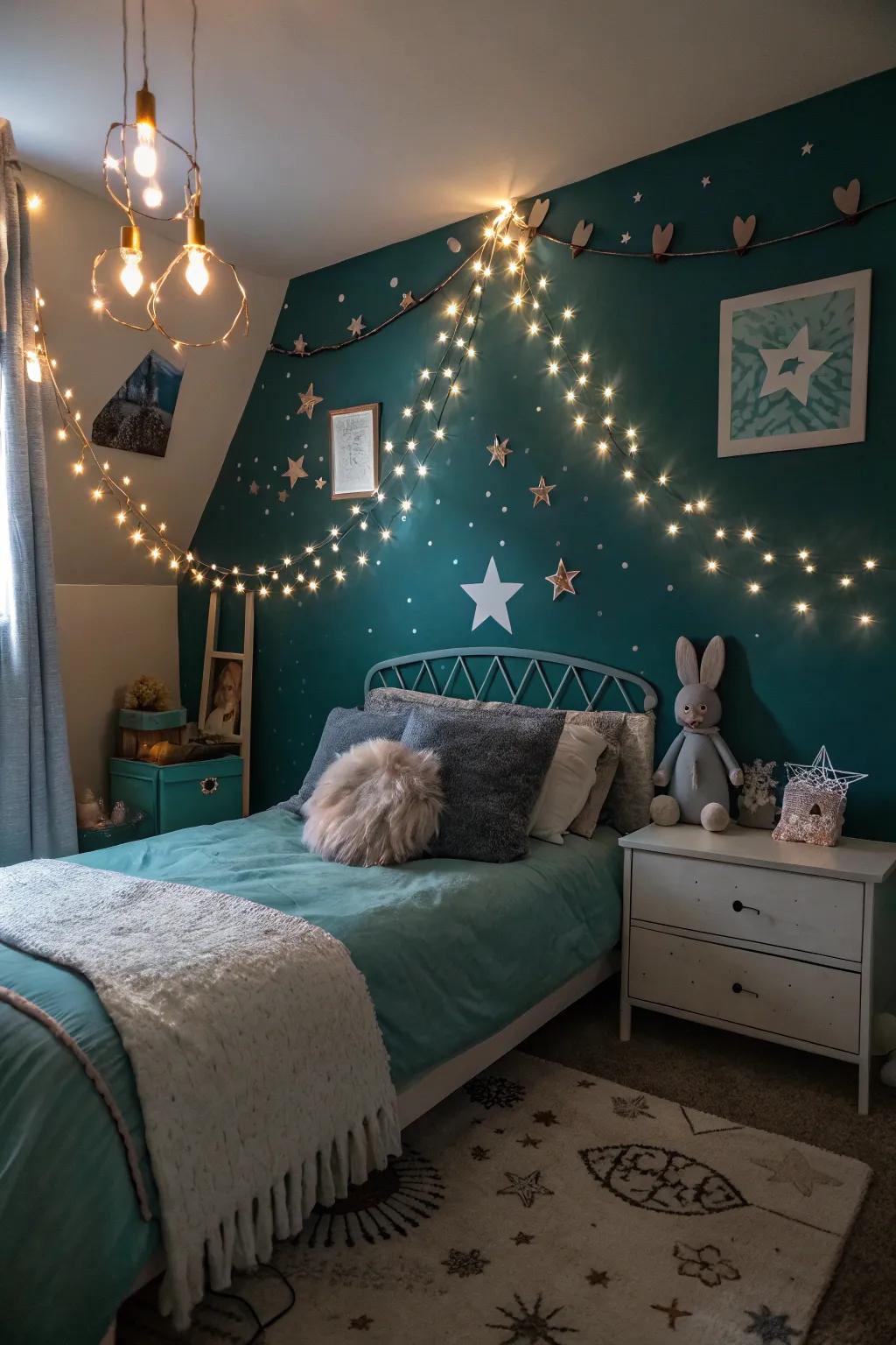 Whimsical impressions establish a magical atmosphere.