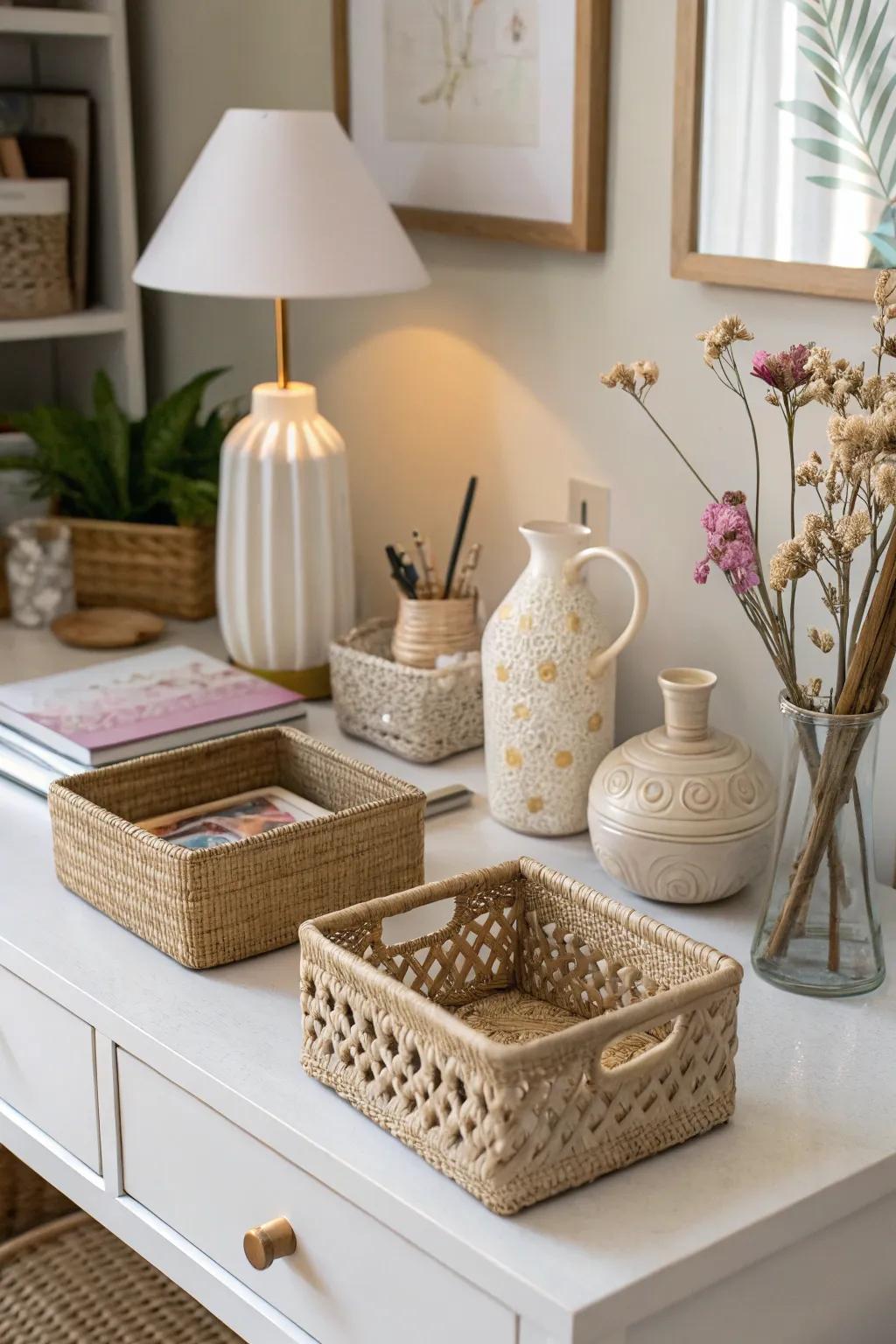 Textural components add depth and interest.