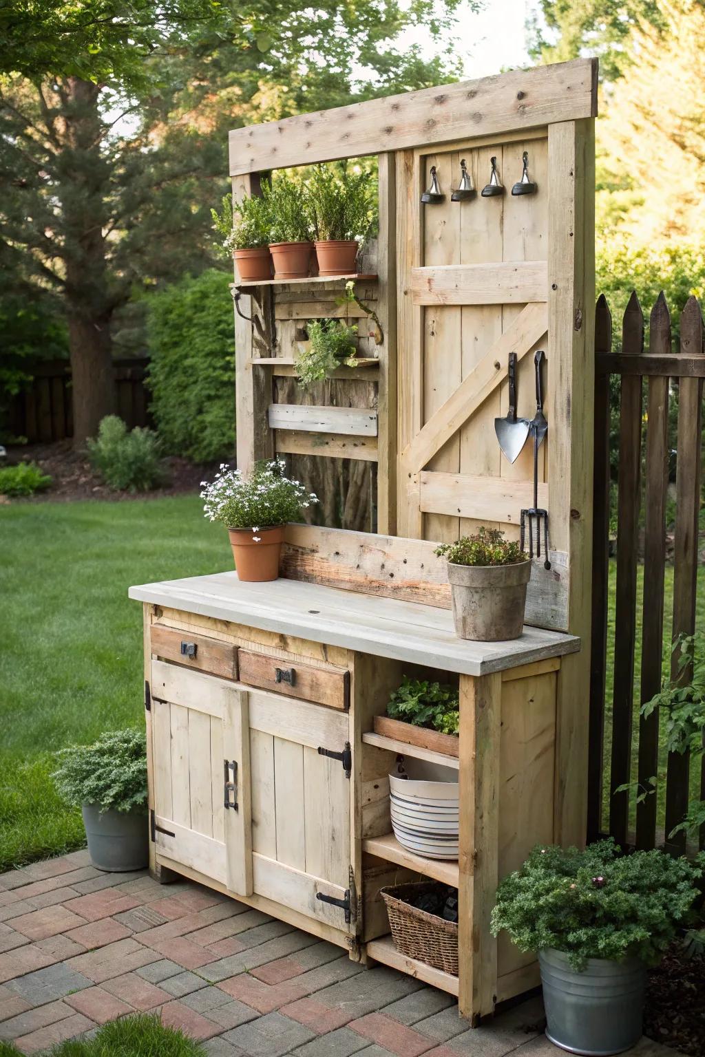 Make your garden better with this cute DIY planting place, where simple design meets natural beauty.