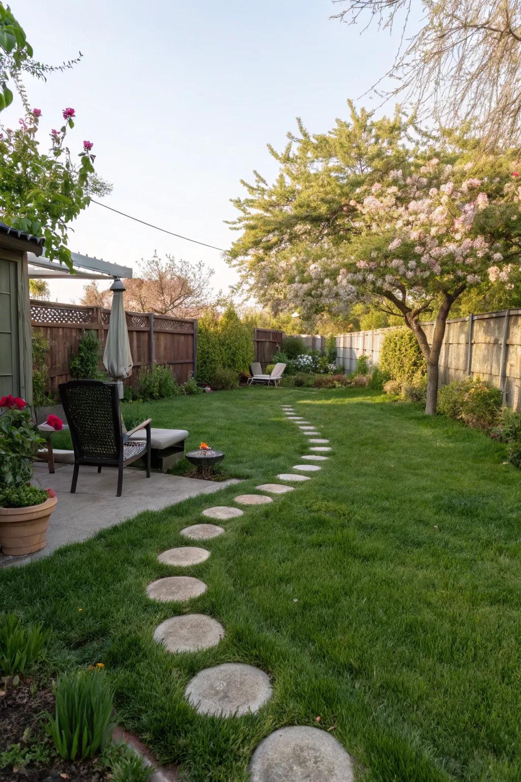 A dog route keeps your yard organized and enjoyable.