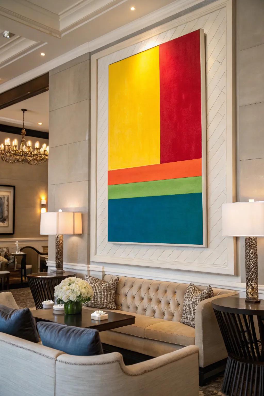 Shade section art incorporates audacious impact to your space.