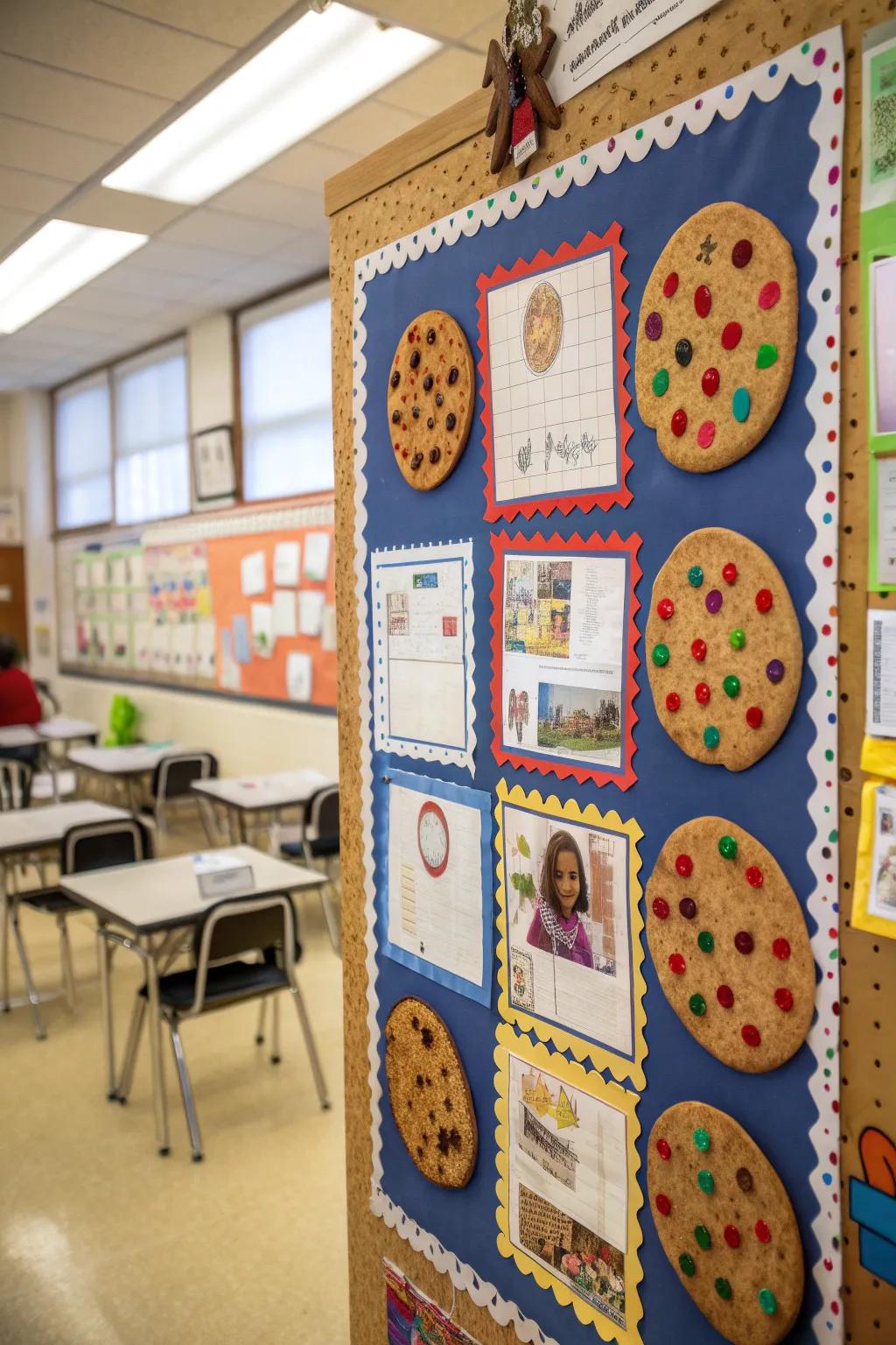 A sweet display celebrating student achievements.