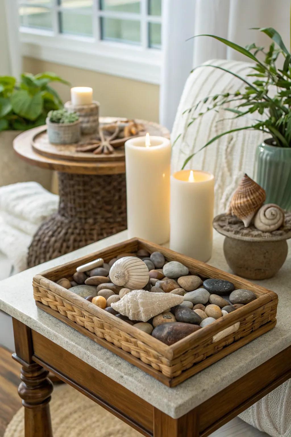 Natural elements bring serenity.