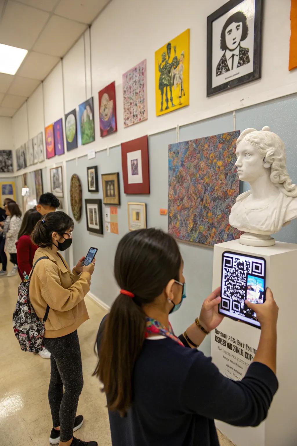 A tech-friendly interactive art space in the classroom