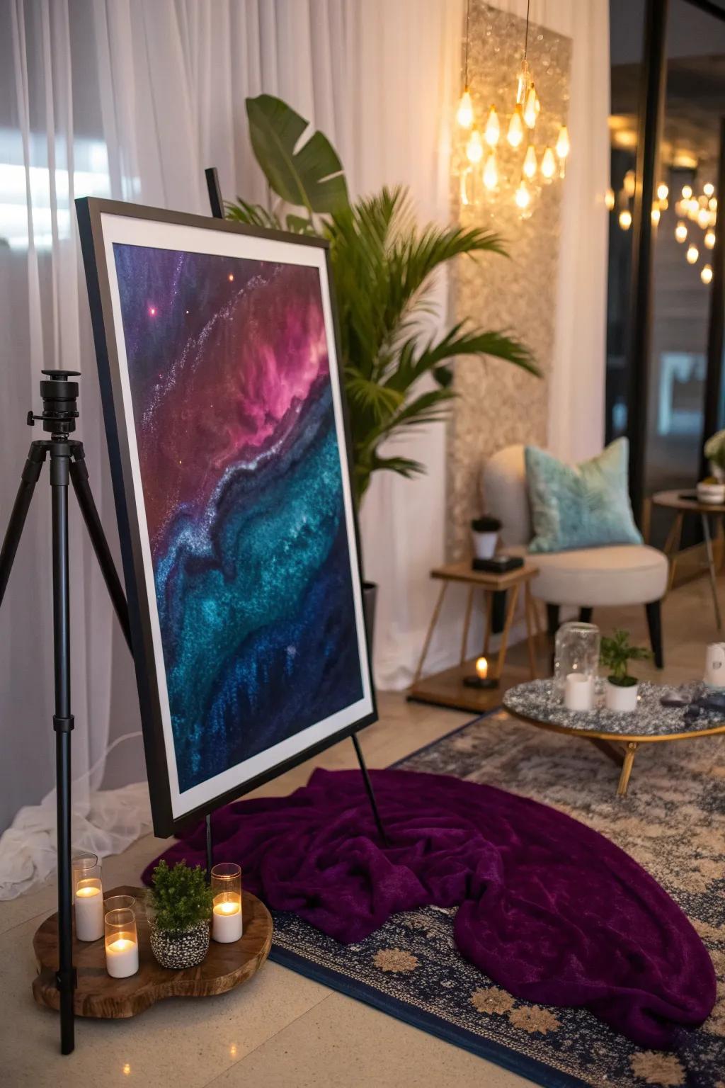 Draw in your audience with abstract art on your event posters! 🎨 #AbstractArt #ModernDesign