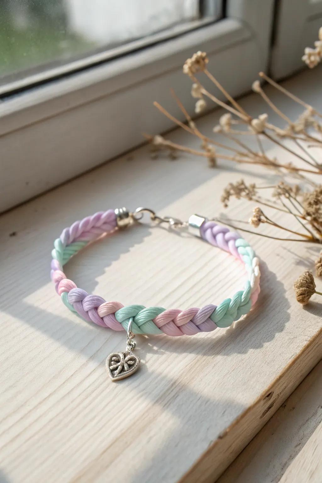 Embrace the charm of simplicity with these enchanting pastel fabric band adornments, perfect for your next fairy-themed gathering.