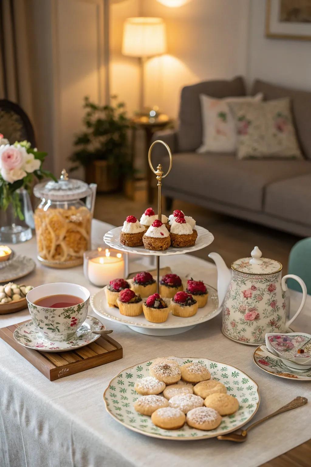 Appreciate the elegance of a drink gathering with autumn flavors during your birthday.