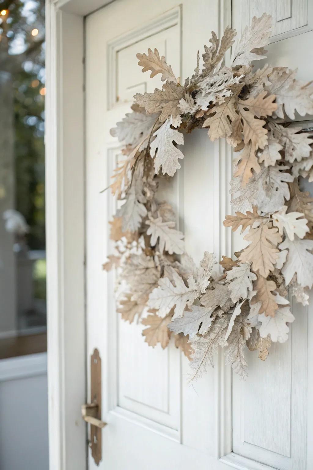 Lightened tree foliage extends a singular and airy blueprint.