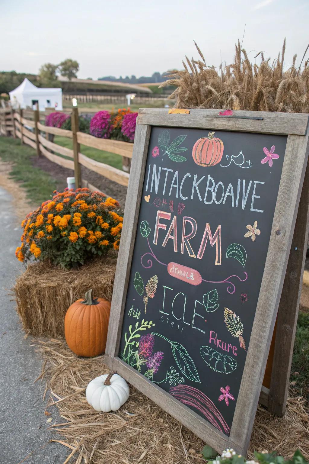 A dynamic and interactive blackboard sign that keeps things fresh.