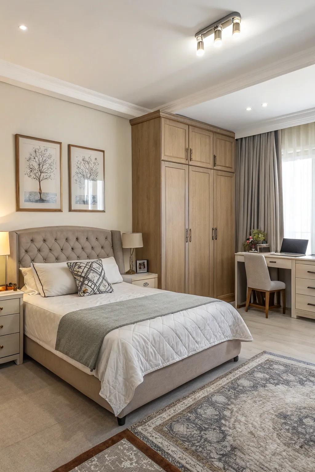 Practical furniture placement enhances flow.