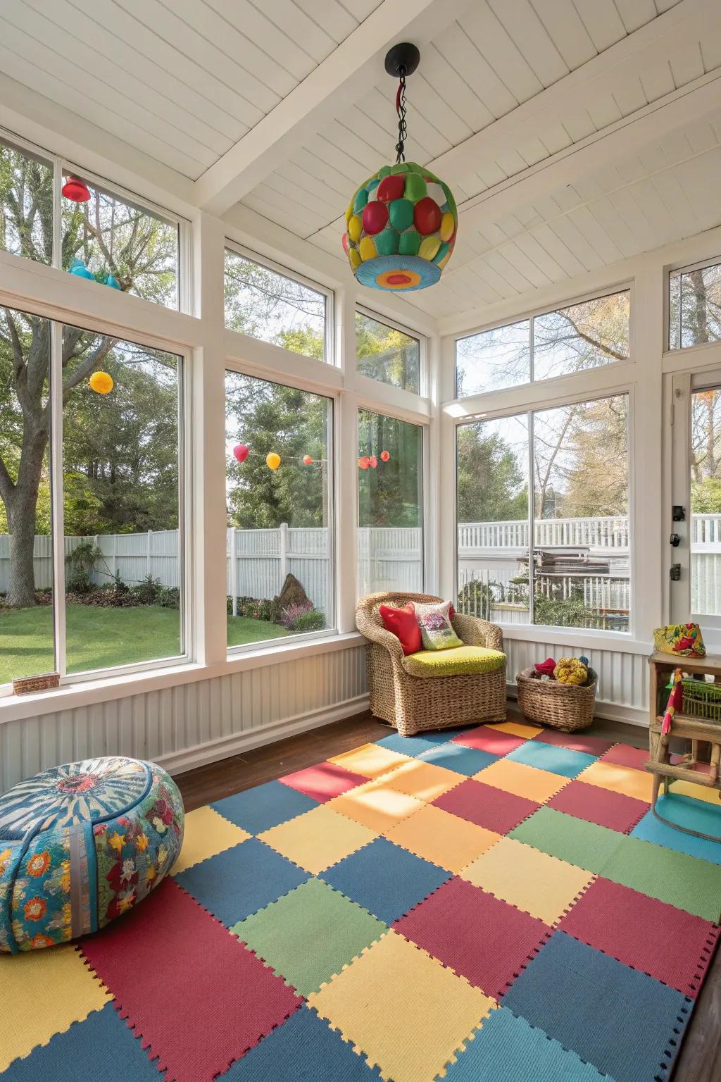 Polymer blends enjoyment and functionality in this family-friendly space.