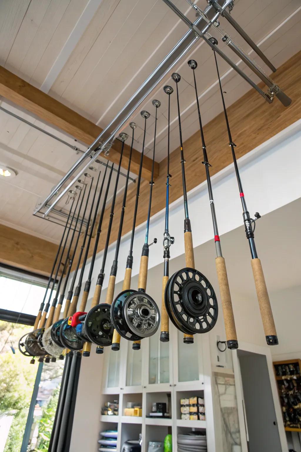 Ceiling hoists for innovative space management.