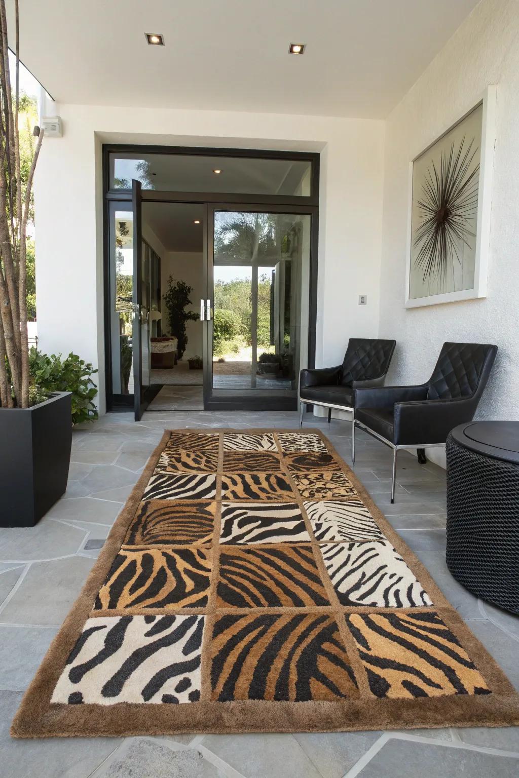 Animal prints inject a playful and adventurous spark.