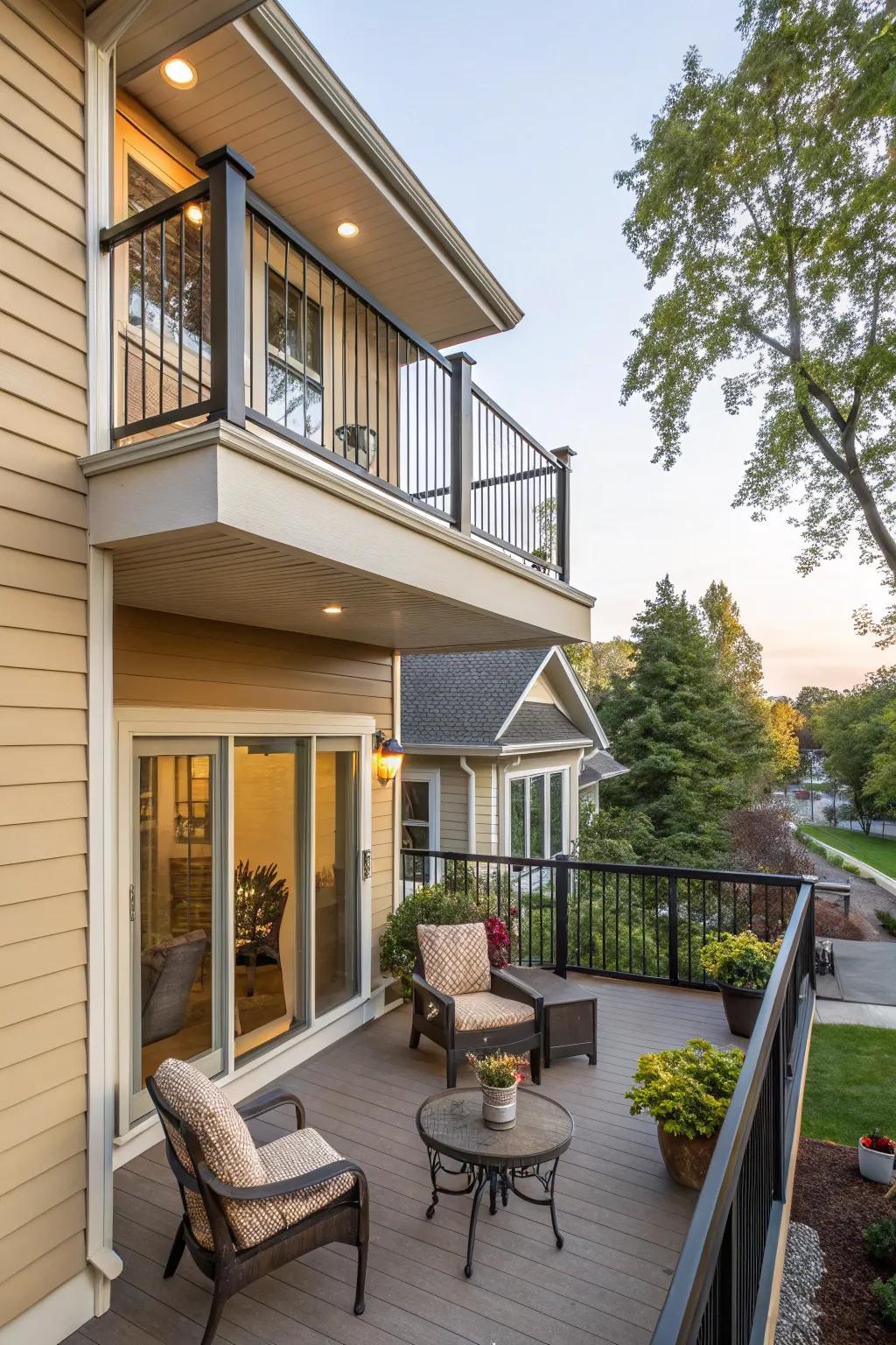 A balcony perfect for enjoying the view and fresh air.