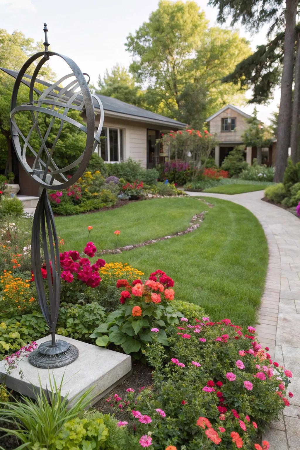 Garden ornaments present an artistic point of interest and individuality.